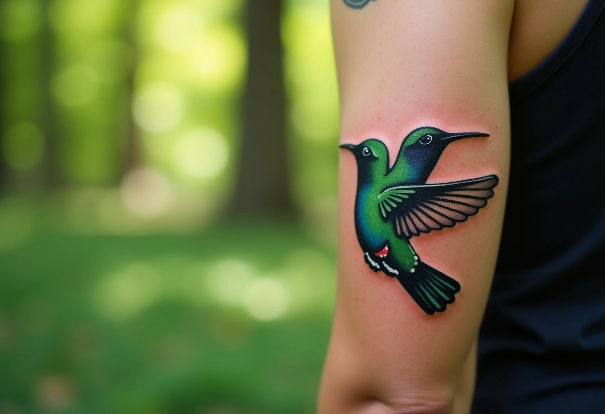 tatouage colibri