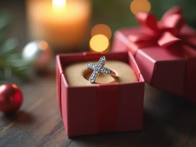 bague croix cadeau