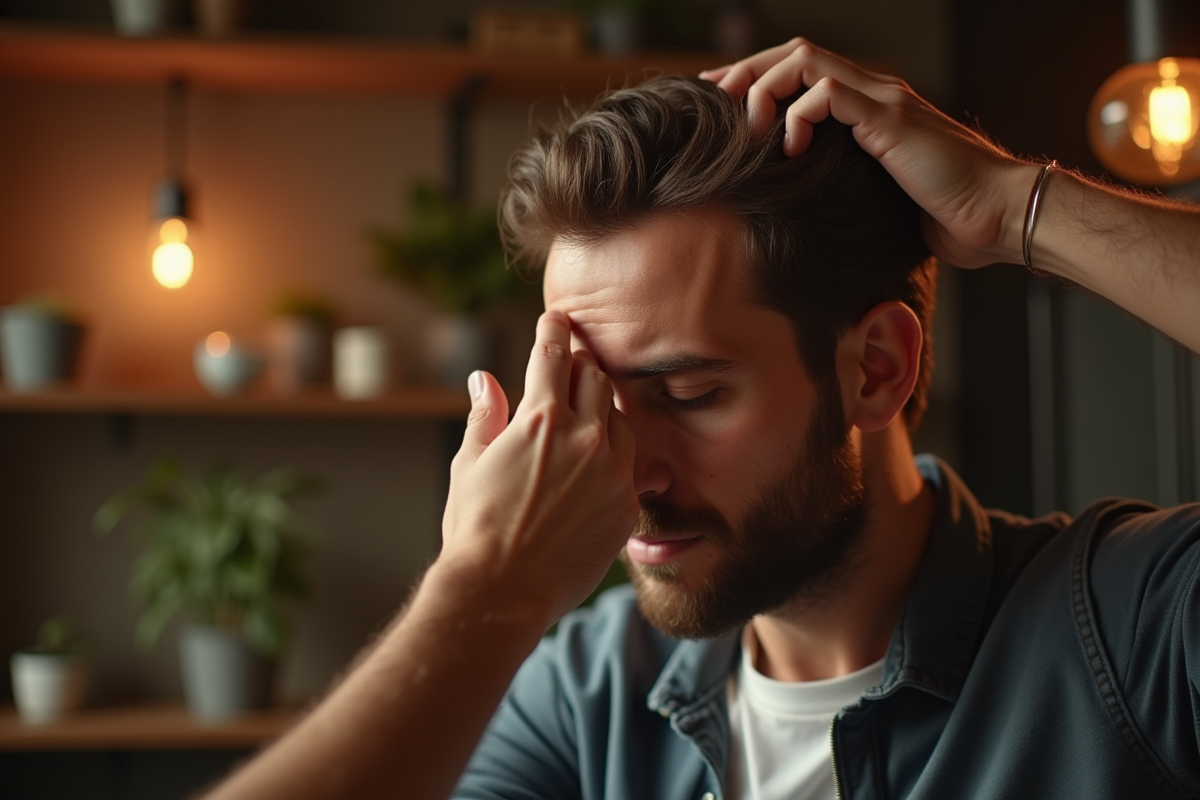 cheveux stress